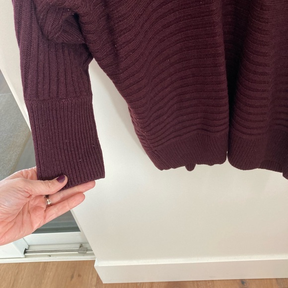 Soho Deep Burgundy V-Neck Sweater - Picture 3 of 5